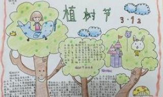 植树节手抄报的内容怎么写 小学生植树节手抄报图